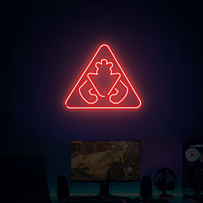 Game Room Store With Monty Security Breach Warning Sign Neon - Shineneon