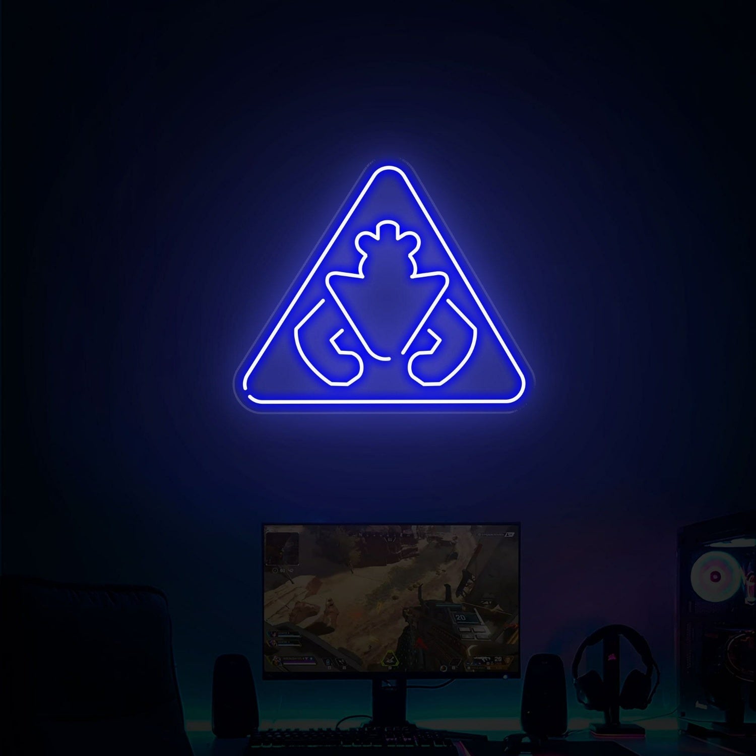 Game Room Store With Monty Security Breach Warning Sign Neon - Shineneon