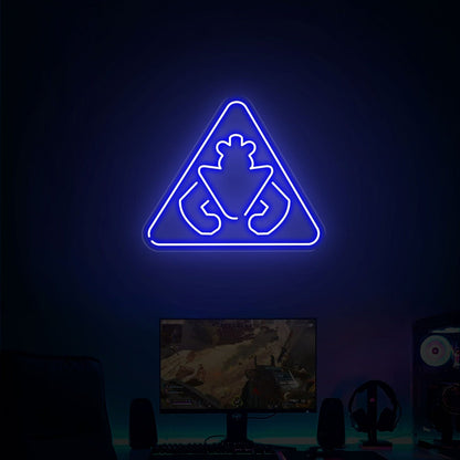 Game Room Store With Monty Security Breach Warning Sign Neon - Shineneon