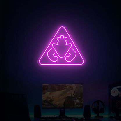 Game Room Store With Monty Security Breach Warning Sign Neon - Shineneon