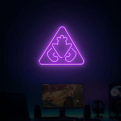 Game Room Store With Monty Security Breach Warning Sign Neon - Shineneon