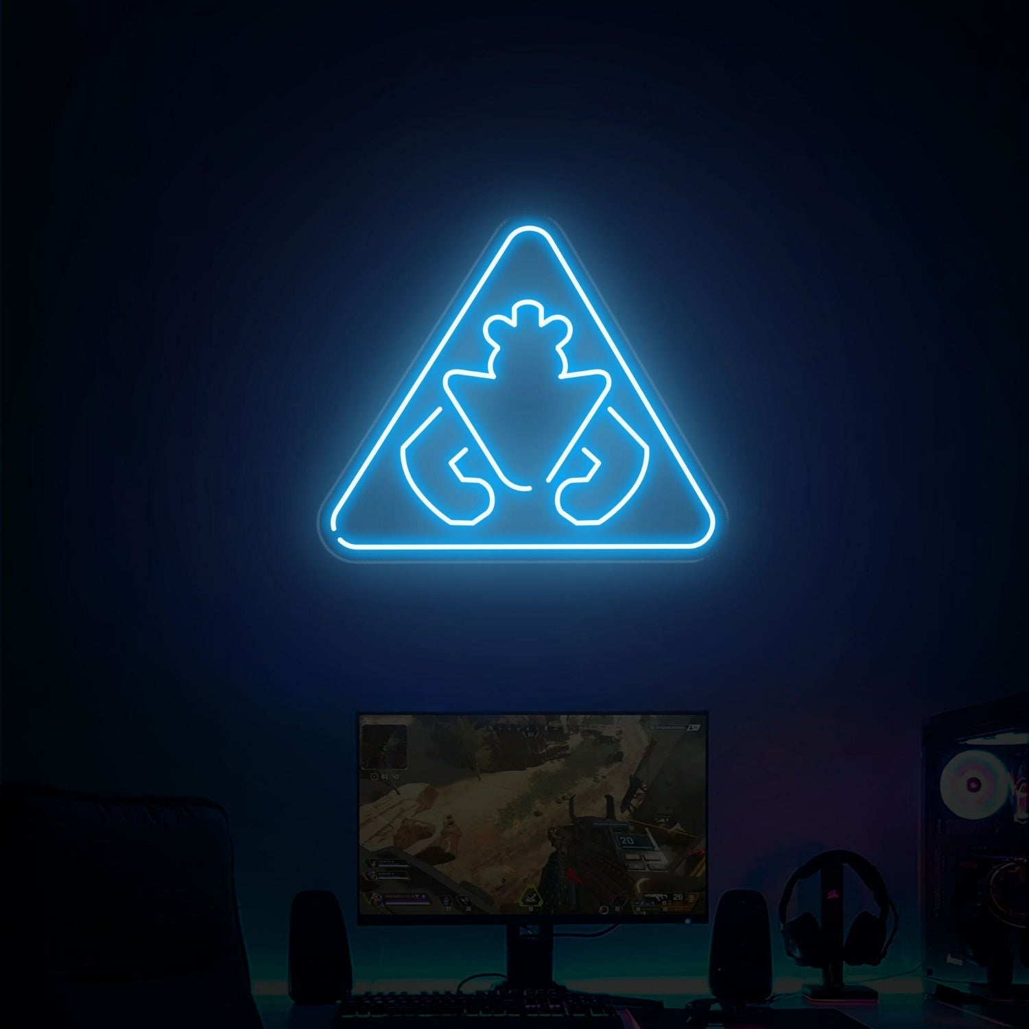 Game Room Store With Monty Security Breach Warning Sign Neon - Shineneon