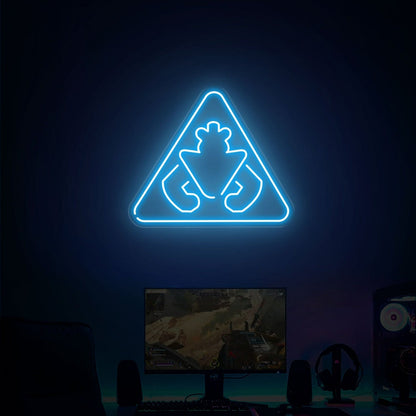 Game Room Store With Monty Security Breach Warning Sign Neon - Shineneon