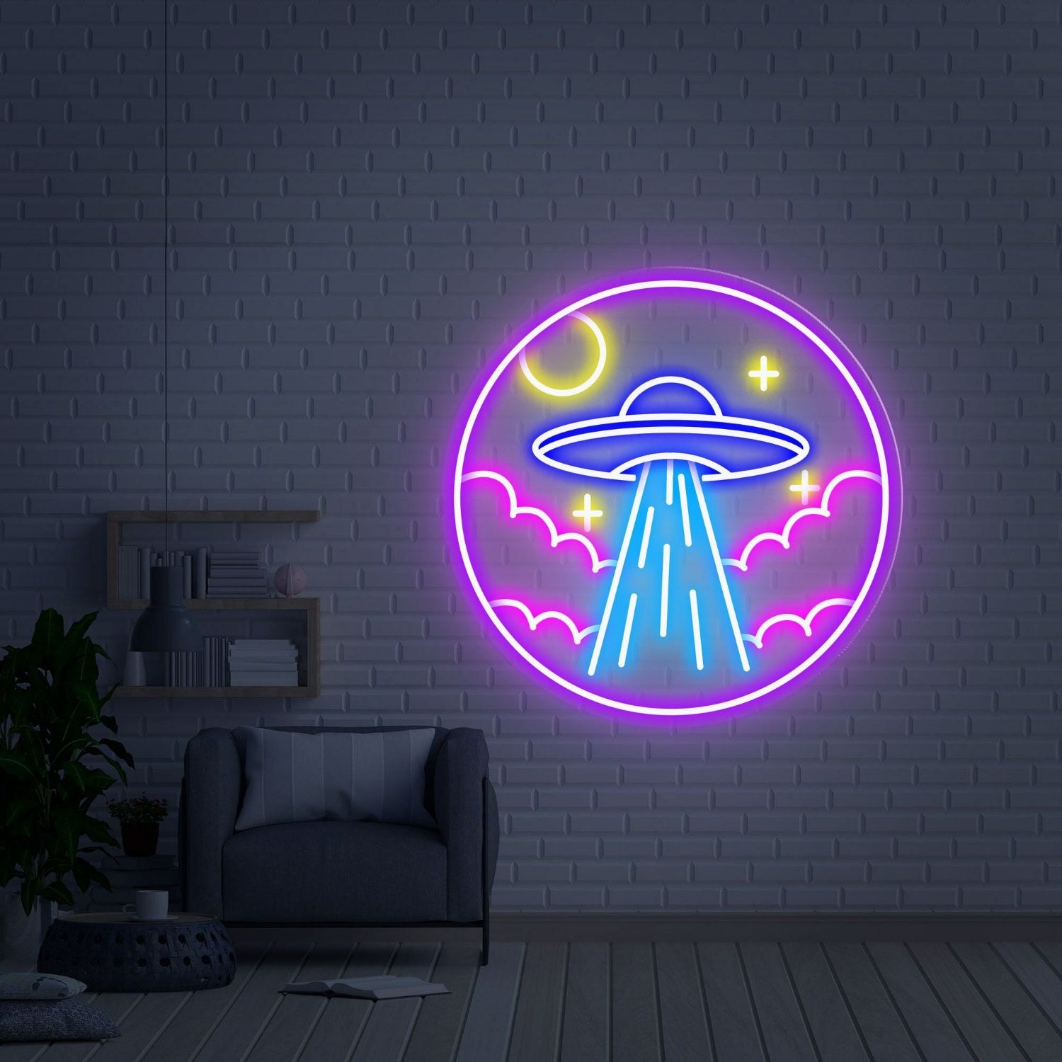 Game Room To Wedding Ufo Led Neon Sign | Shineneon