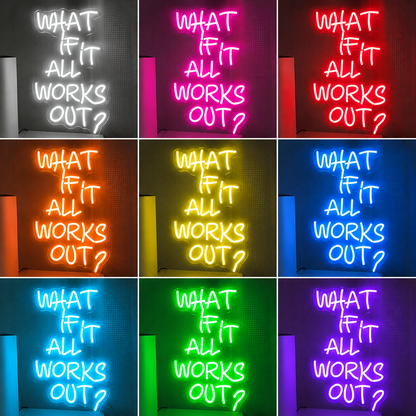 Game Room Wall Art LED Neon Sign Home Art color grid