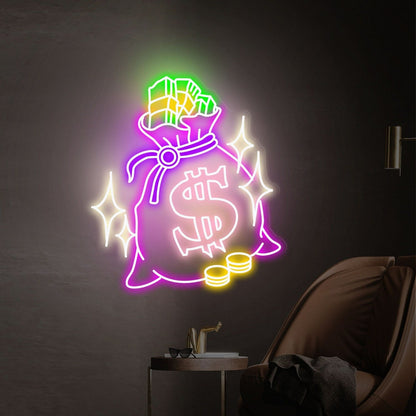 Game Roomstore Versatile Dollar Money Neon Light - Shineneon
