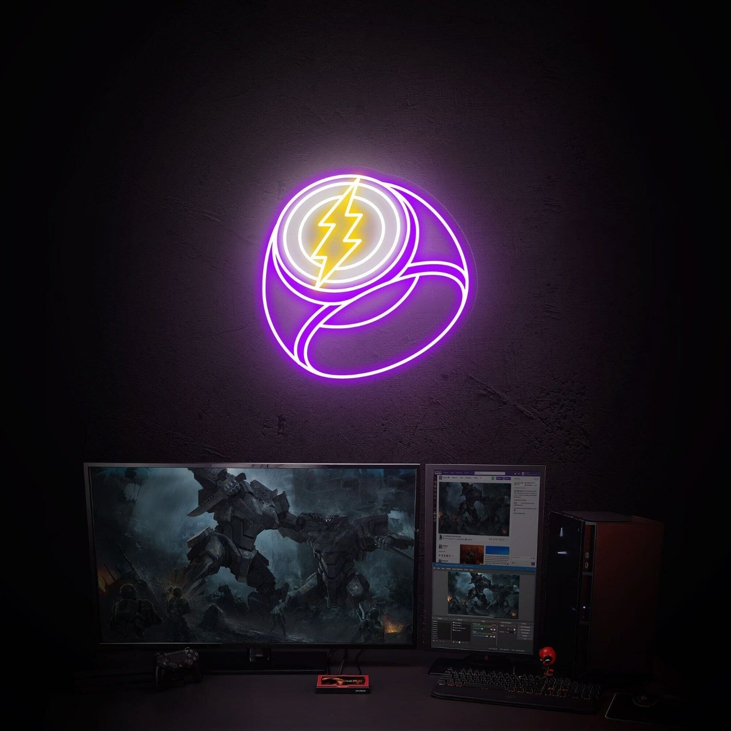 Game Space Party Flash Ring Led Neon Sign Store Decor - Shineneon