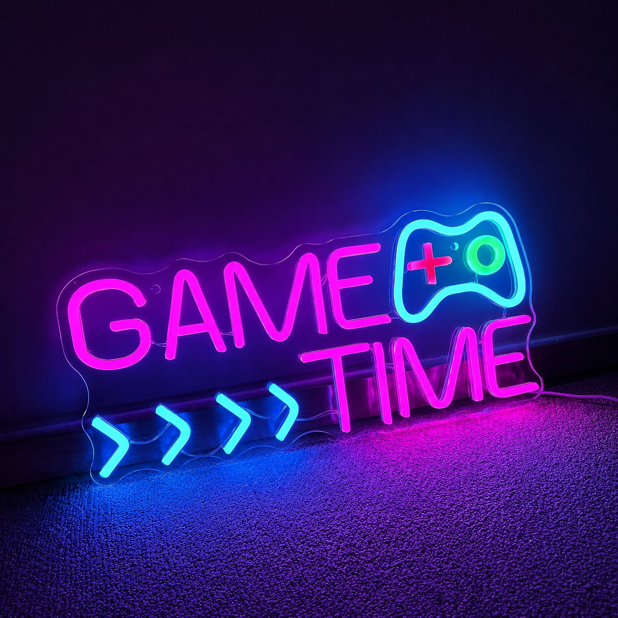 Game Time LED Neon Sign - 02 High-Converting Product Image