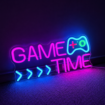 Game Time LED Neon Sign - 02 High-Converting Product Image