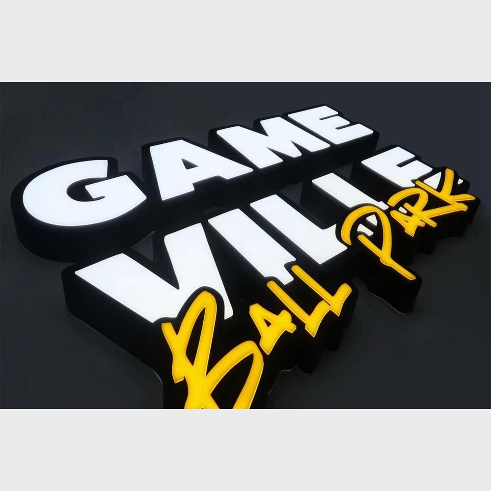 Game Vilie Ball Park 3D Frontlit Channel Letters Led Light Sign - Shineneon