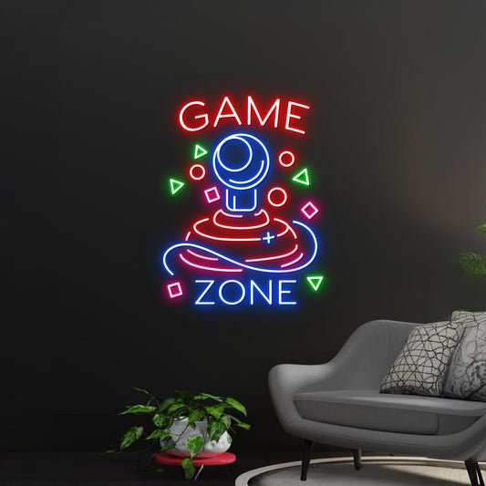 Game Zone Led Sign Home Decor