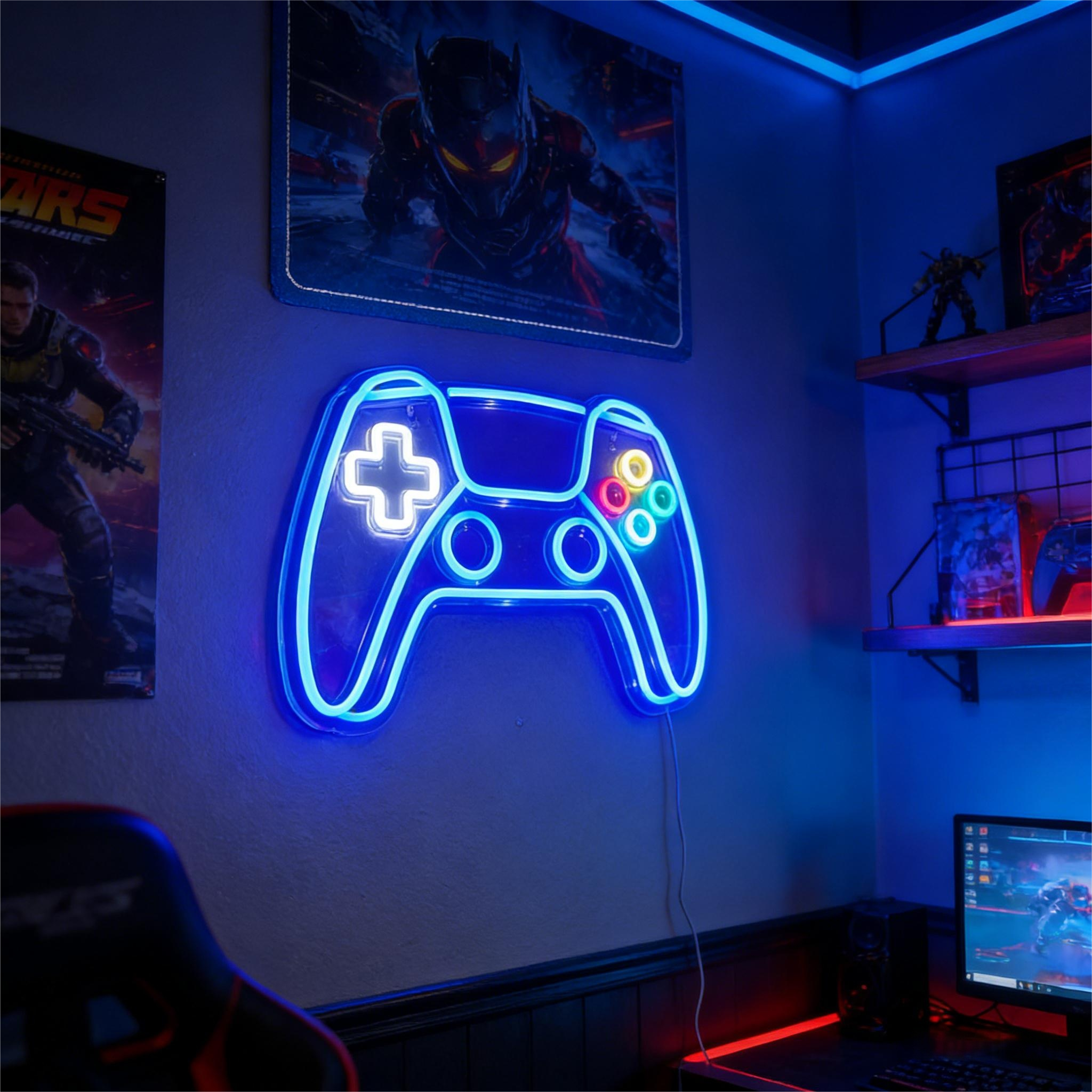 Gaming Neon Sign for Christmas Gifts  Game Zone and Wall Decor