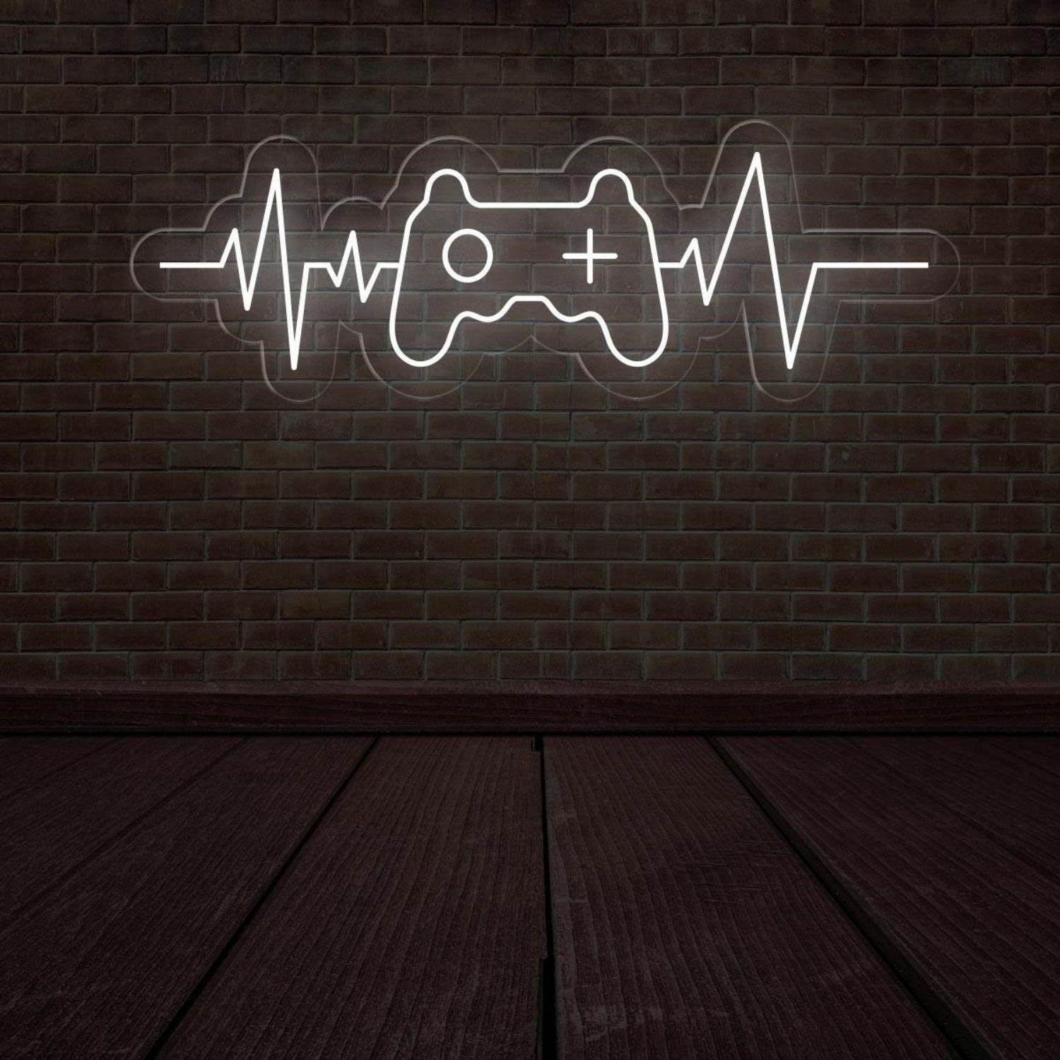Gamer Heartbeat Controller Ecg Led Neon Sign For Gaming Room Decor | Shineneon