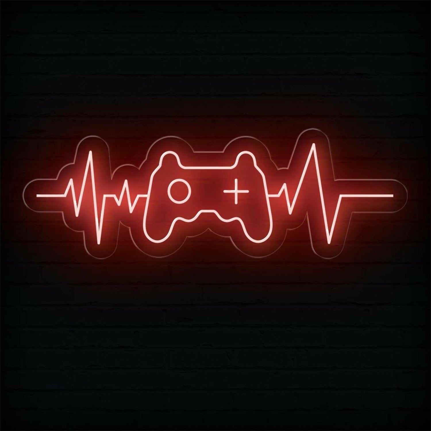 Gamer Heartbeat Controller Ecg Led Neon Sign For Gaming Room Decor | Shineneon