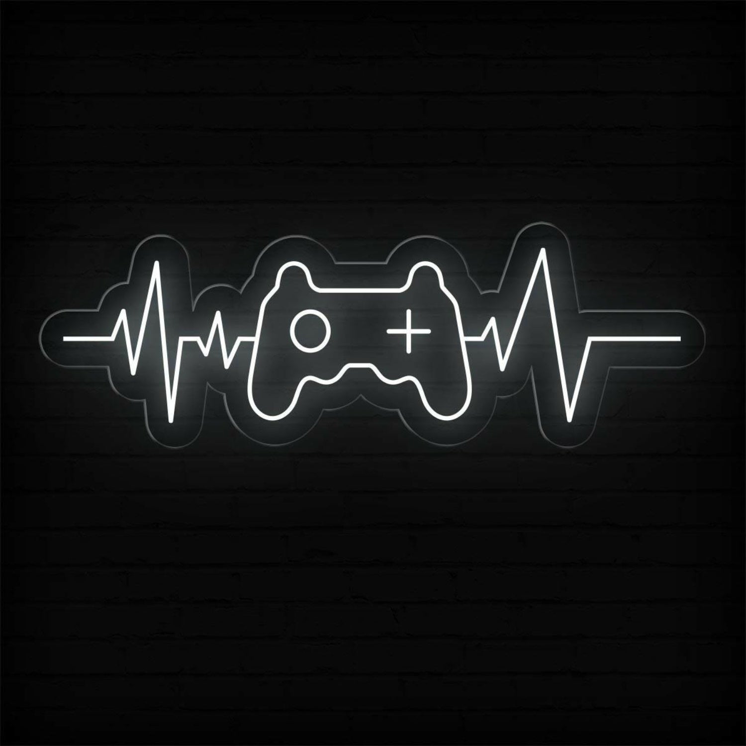 Gamer Heartbeat Controller Ecg Led Neon Sign For Gaming Room Decor | Shineneon