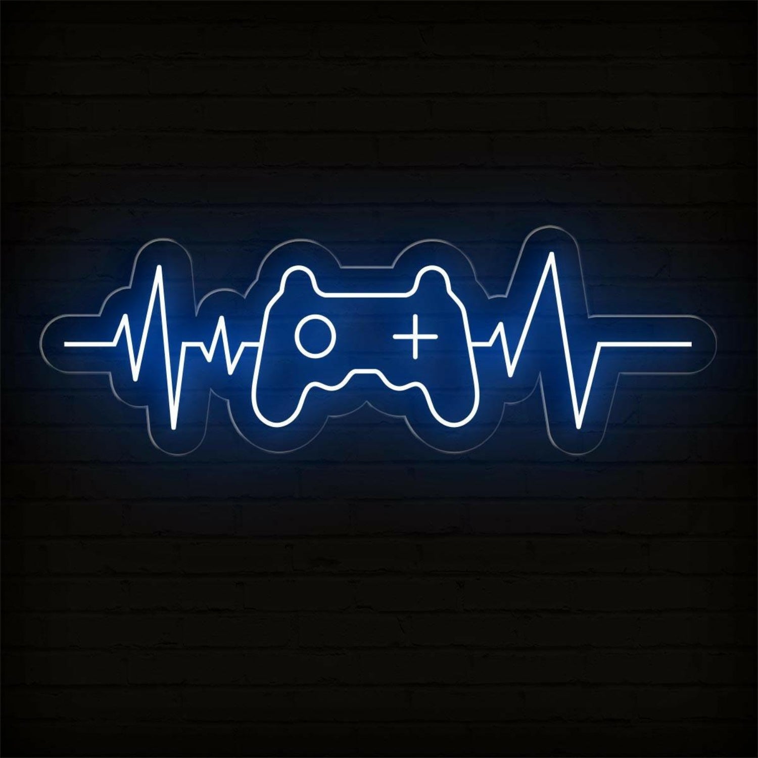 Gamer Heartbeat Controller Ecg Led Neon Sign For Gaming Room Decor | Shineneon