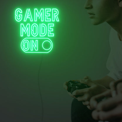 Gamer Mode On Led Neon Sign Custom Led Neon Sign Lights | Shineneon