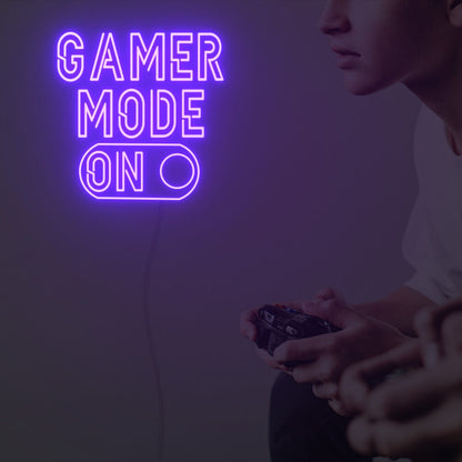 Gamer Mode On Led Neon Sign Custom Led Neon Sign Lights | Shineneon