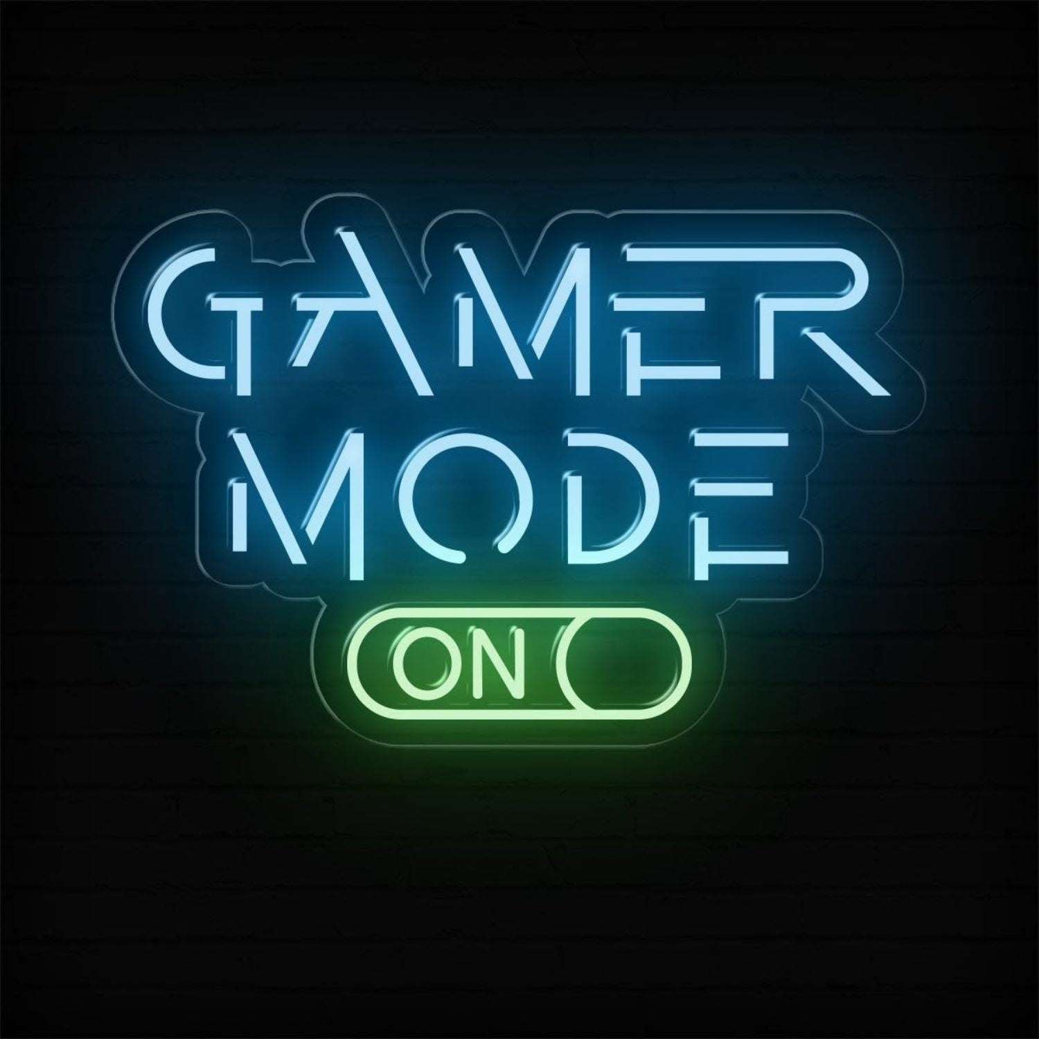 Gamer Mode On Switch Design Led Neon Sign For Gaming Room Decor | Shineneon