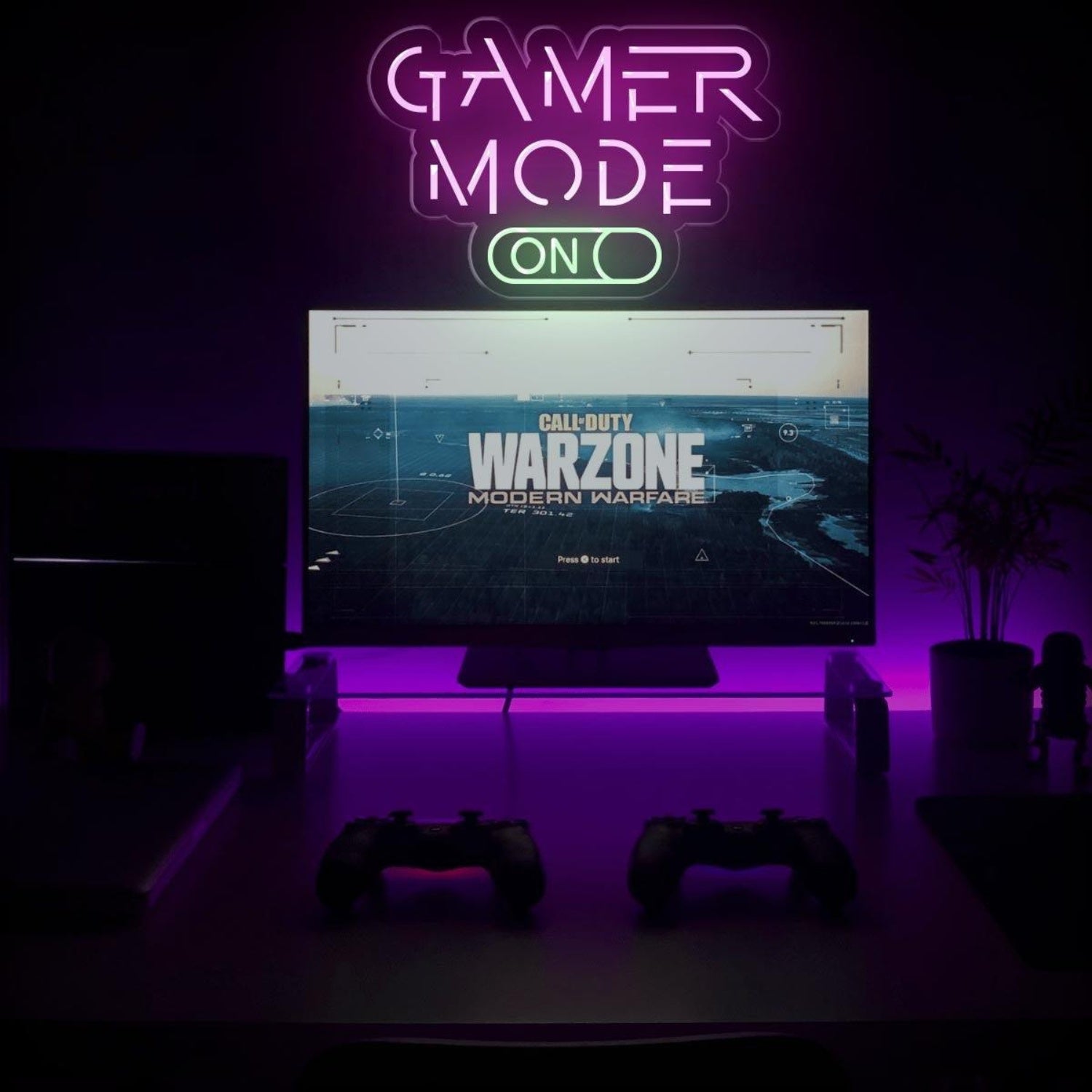 Gamer Mode On Switch Design Led Neon Sign For Gaming Room Decor | Shineneon