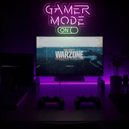 Gamer Mode On Switch Design Led Neon Sign For Gaming Room Decor | Shineneon