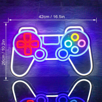 Gamer Multicolor Retro Game Controller Led Neon Sign For Gaming Room Man Cave | Shineneon