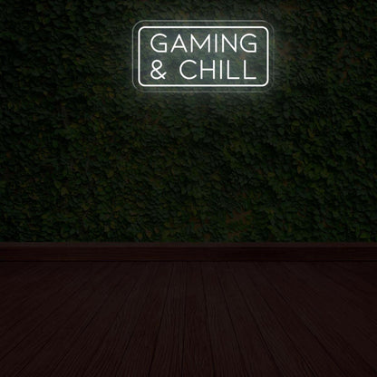 Gaming Chill Blue Glow Led Neon Sign For Modern Game Room Decor | Shineneon