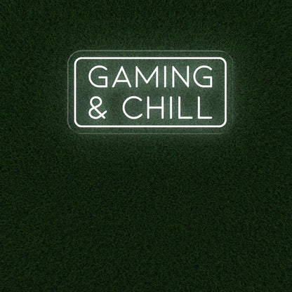 Gaming Chill Blue Glow Led Neon Sign For Modern Game Room Decor | Shineneon