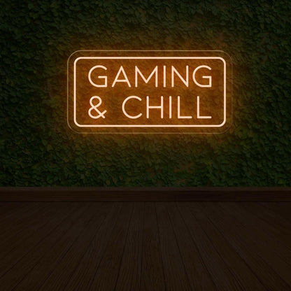 Gaming Chill Blue Glow Led Neon Sign For Modern Game Room Decor | Shineneon