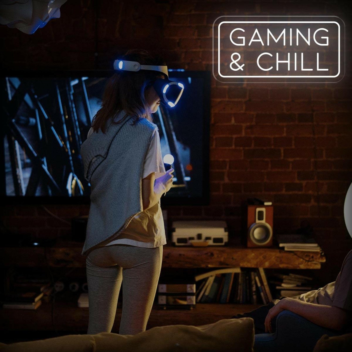 Gaming Chill Blue Glow Led Neon Sign For Modern Game Room Decor | Shineneon