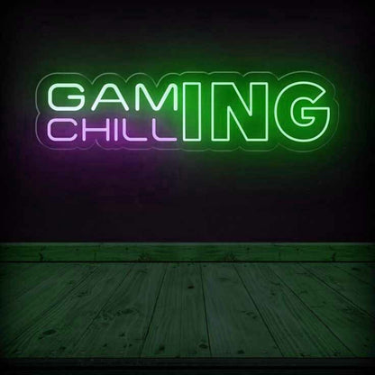 Gaming Chill Game Room Decor Led Neon Sign - Shineneon