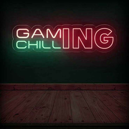 Gaming Chill Game Room Decor Led Neon Sign - Shineneon