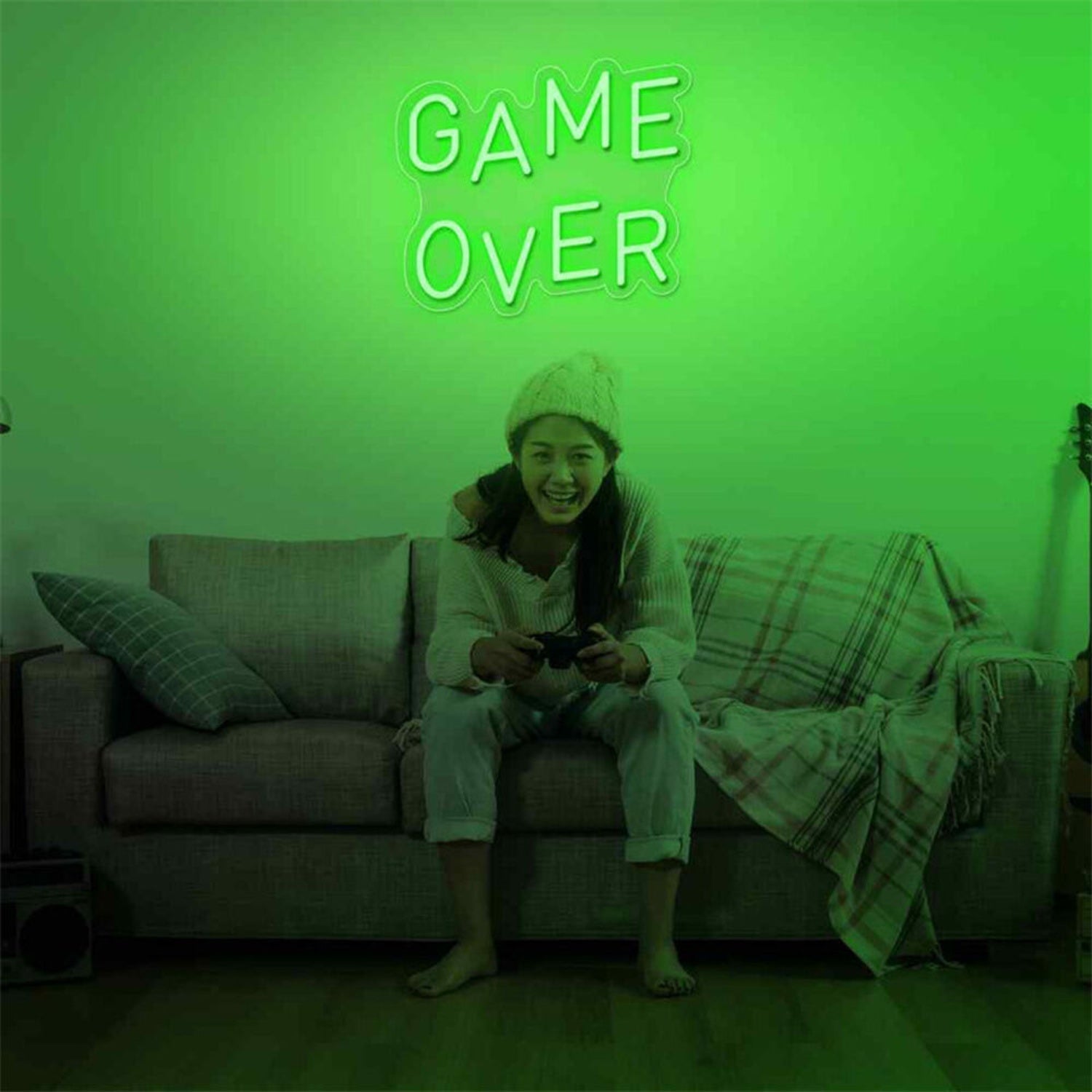 Gaming Den Bar Game Over Led Neon Sign Home Decparties - Shineneon