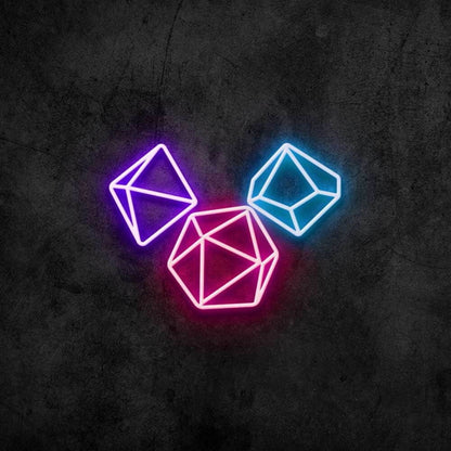 Gaming Dice Led Neon Sign For Gaming And Fun Spaces | Shineneon