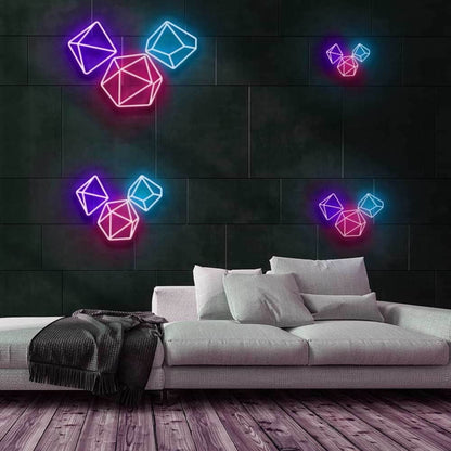 Gaming Dice Led Neon Sign For Gaming And Fun Spaces | Shineneon