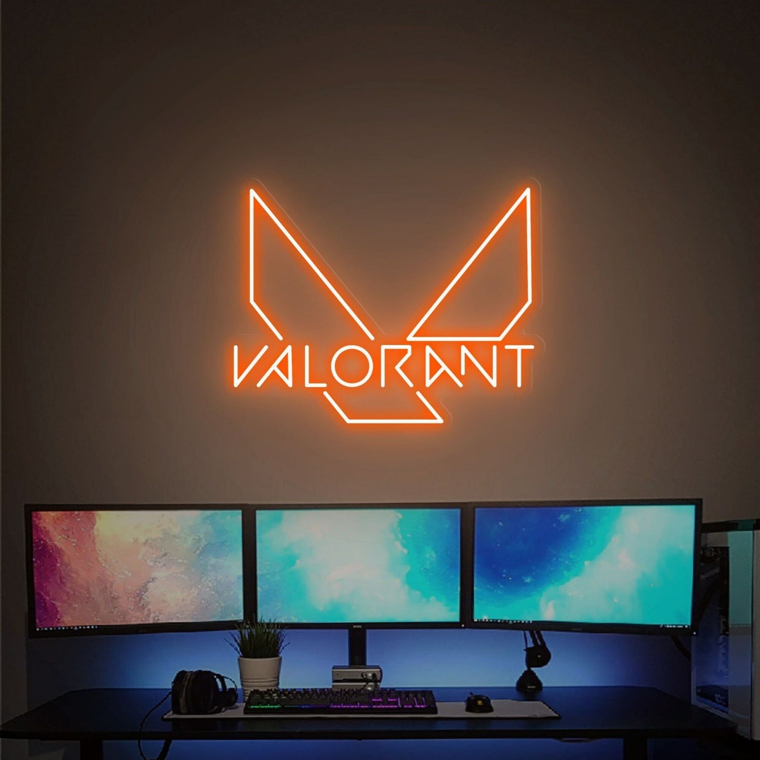Gaming Haven Valorant Led Neon Sign Size And Colneon Lights - Shineneon