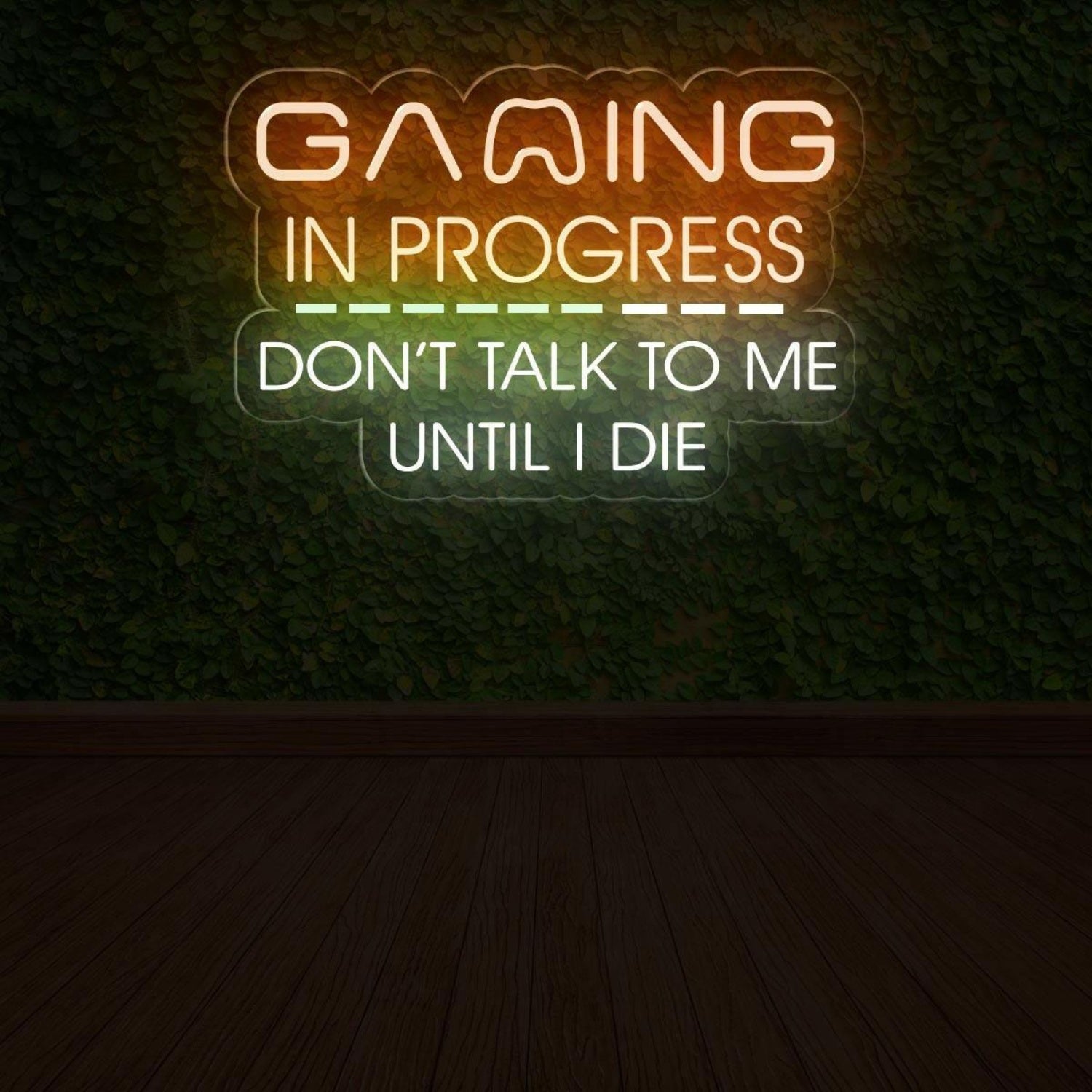 Gaming In Progress Dont Talk To Me Led Neon Sign For Gaming Room Wall Art | Shineneon
