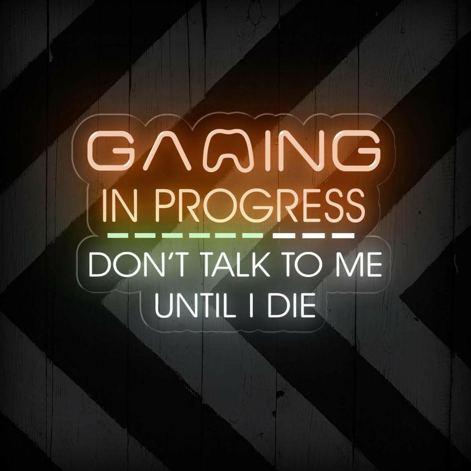 Gaming In Progress Dont Talk To Me Led Neon Sign For Gaming Room Wall Art | Shineneon
