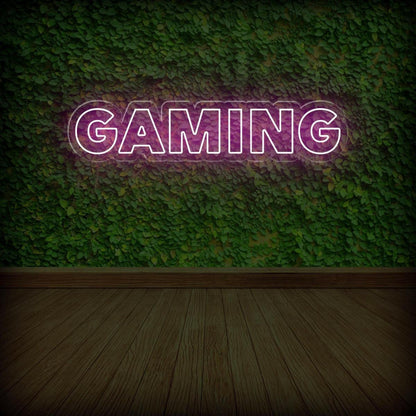 Gaming Led Neon Sign With Purple Glow For Gaming Room Wall Decor | Shineneon