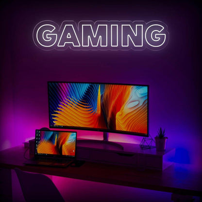 Gaming Led Neon Sign With Purple Glow For Gaming Room Wall Decor | Shineneon