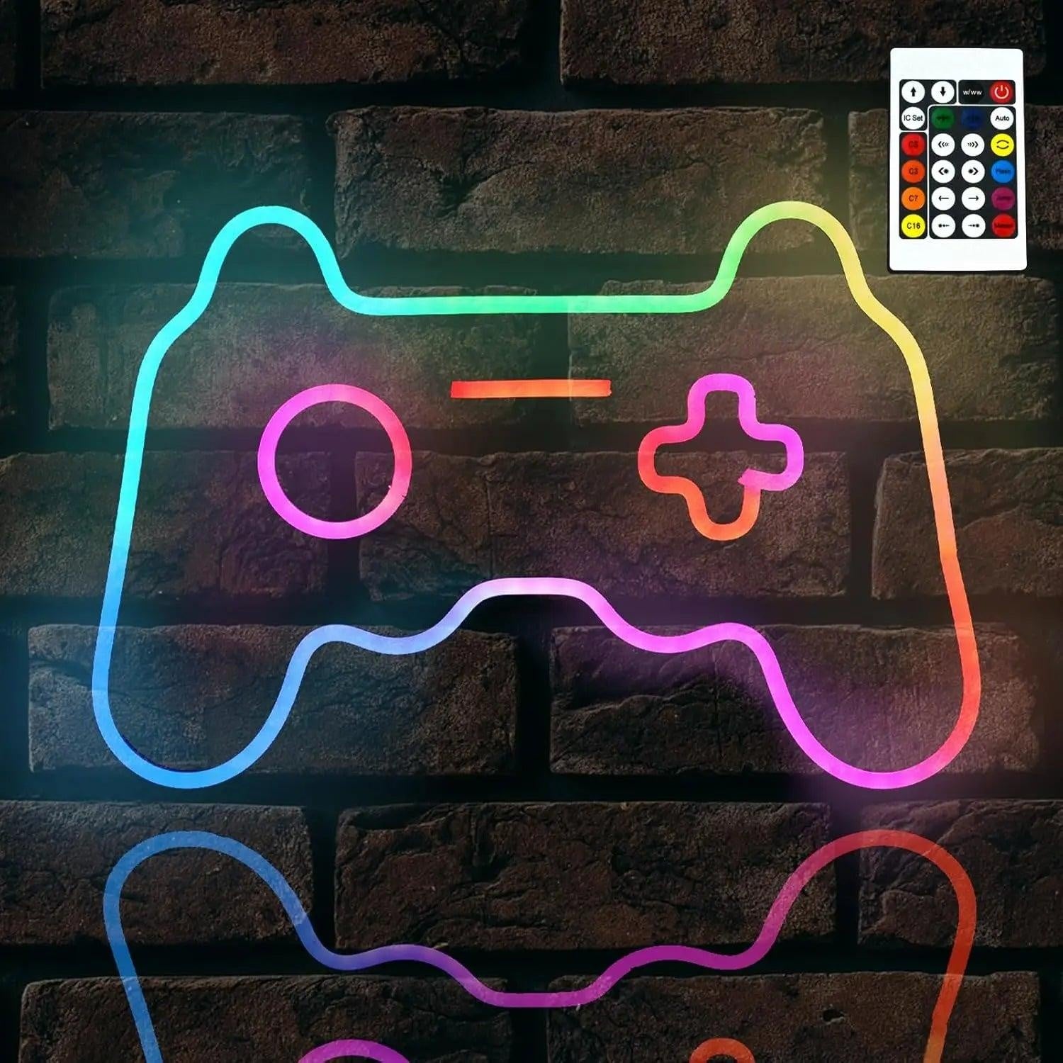 Gaming Multicolor Controller Led Neon Sign For Game Room Wall Decor | Shineneon