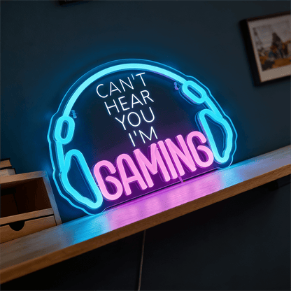 Gaming USB LED Neon Sign for Bar Game Room & Man Cave Wall Decor - Shineneon
