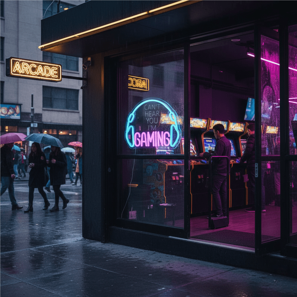 Gaming USB LED Neon Sign for Bar Game Room & Man Cave Wall Decor - Shineneon