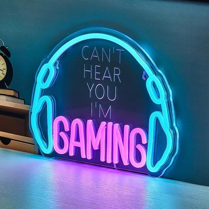 Gaming USB LED Neon Sign for Bar Game Room & Man Cave Wall Decor - Shineneon