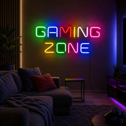 Gaming Zone LED Neon Sign Man Cave Neon Sign - Shineneon