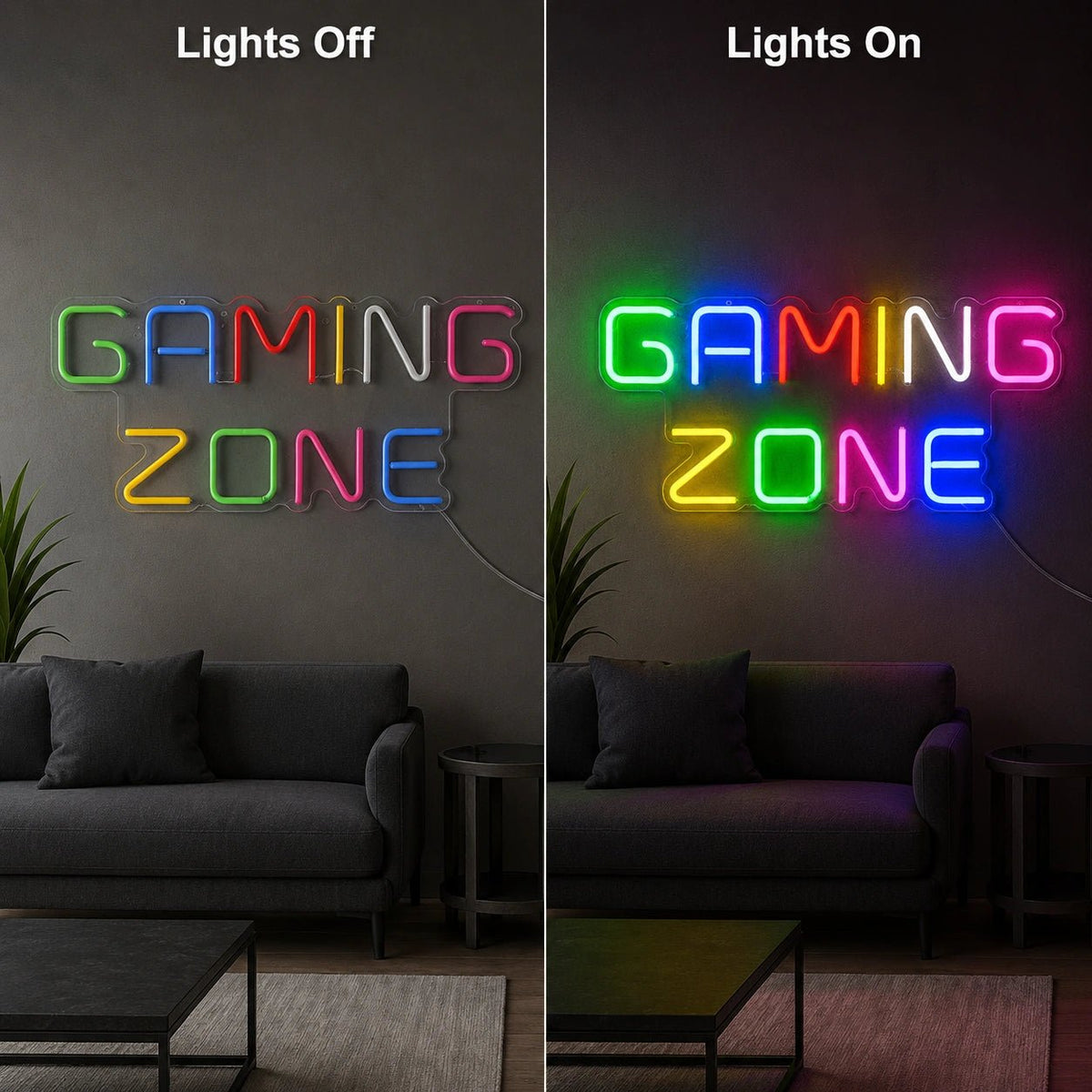 Gaming Zone LED Neon Sign Man Cave Neon Sign - Shineneon