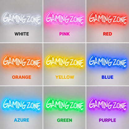 Gaming Zone White LED Neon Sign - Shineneon