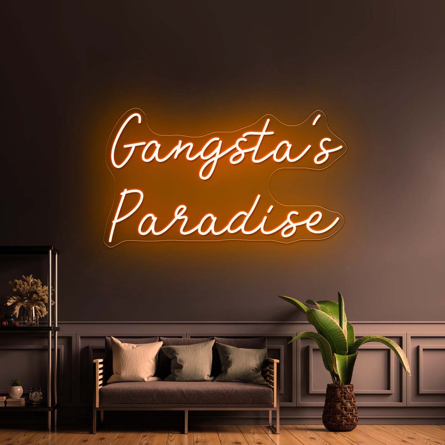 Gangstas Paradise Led Neon Signs For Wall Decor