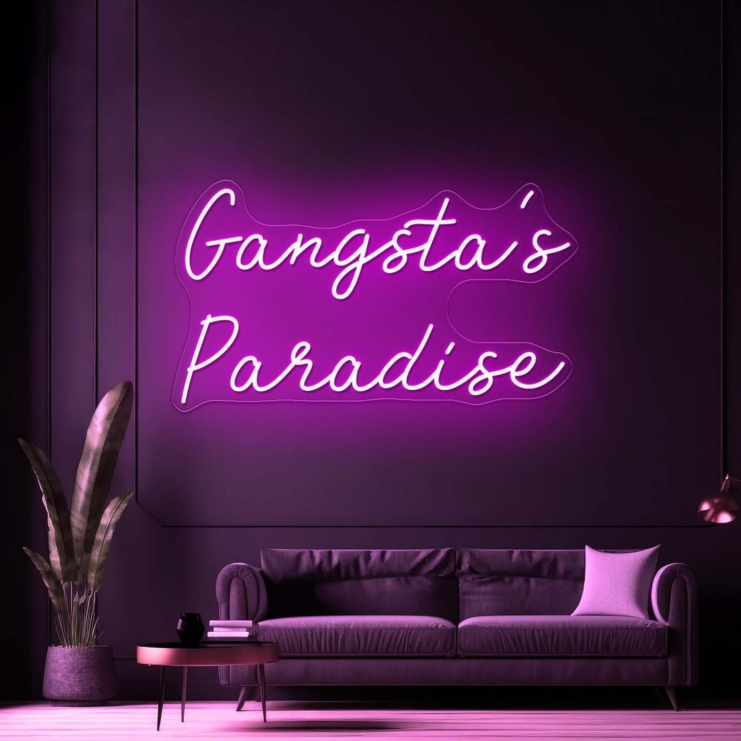 Gangstas Paradise Led Neon Signs For Wall Decor