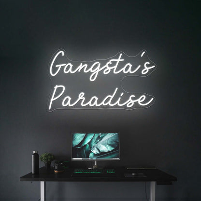 Gangstas Paradise Led Neon Signs For Wall Decor